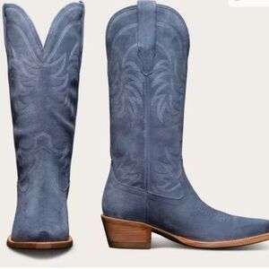 Tecovas The Annie Boot In Indigo Suede